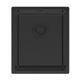Кухонная мойка Paulmark Lassan 38 UNI (380*440) Матовый черный NANO PVD