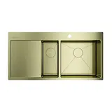 Кухонная мойка Omoikiri Akisame 100-2-LG-R (4973090) светлое золото