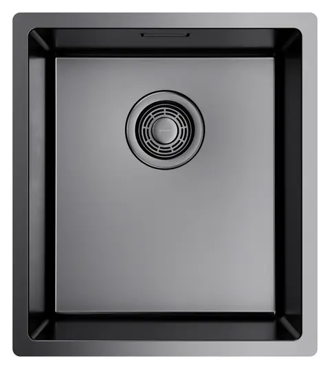 Кухонная мойка Omoikiri Tadzava 39-U/I-GM (4993079) вороненая сталь