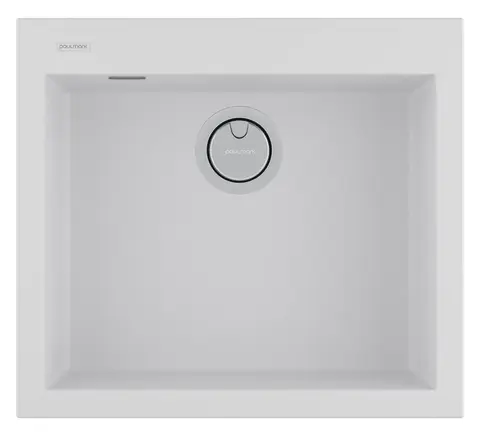 Кухонная мойка Paulmark Decoration 56 (560*500) Белый матовый WH